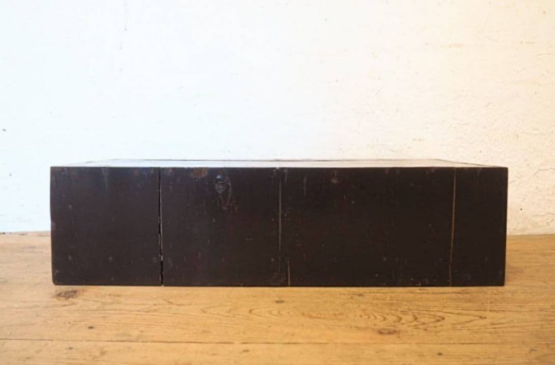 1083 アンティーク　前欅の収納棚　引き出し　陳列台　展示台　置床　レトロ