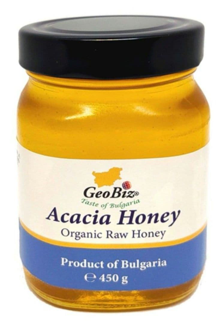 1.800g【輸入者直売】450g4瓶生オーガニックアカシアはちみつブルガリア産