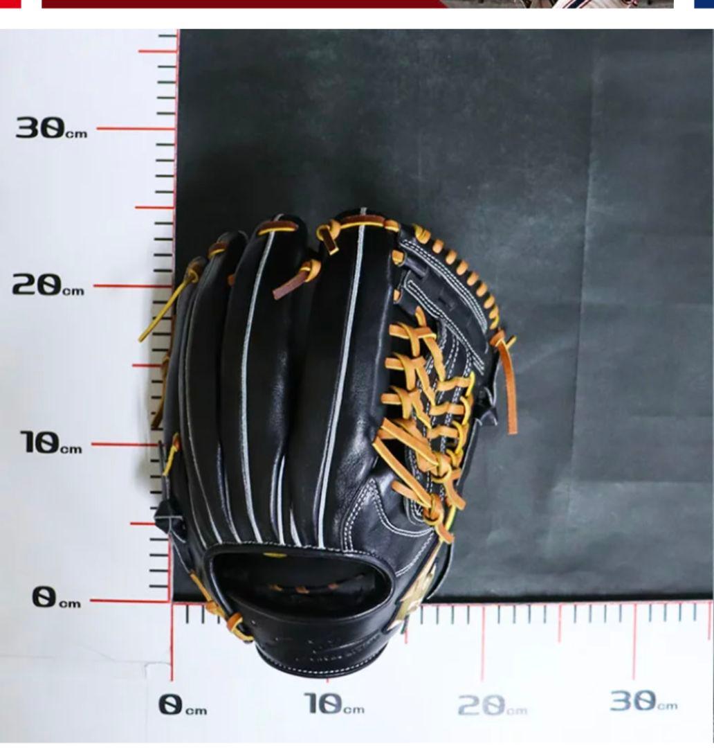 ゴ*ス様 ハイゴールド 一般軟式グローブ 右投　湯もみ型付済 三塁手・オールポジ