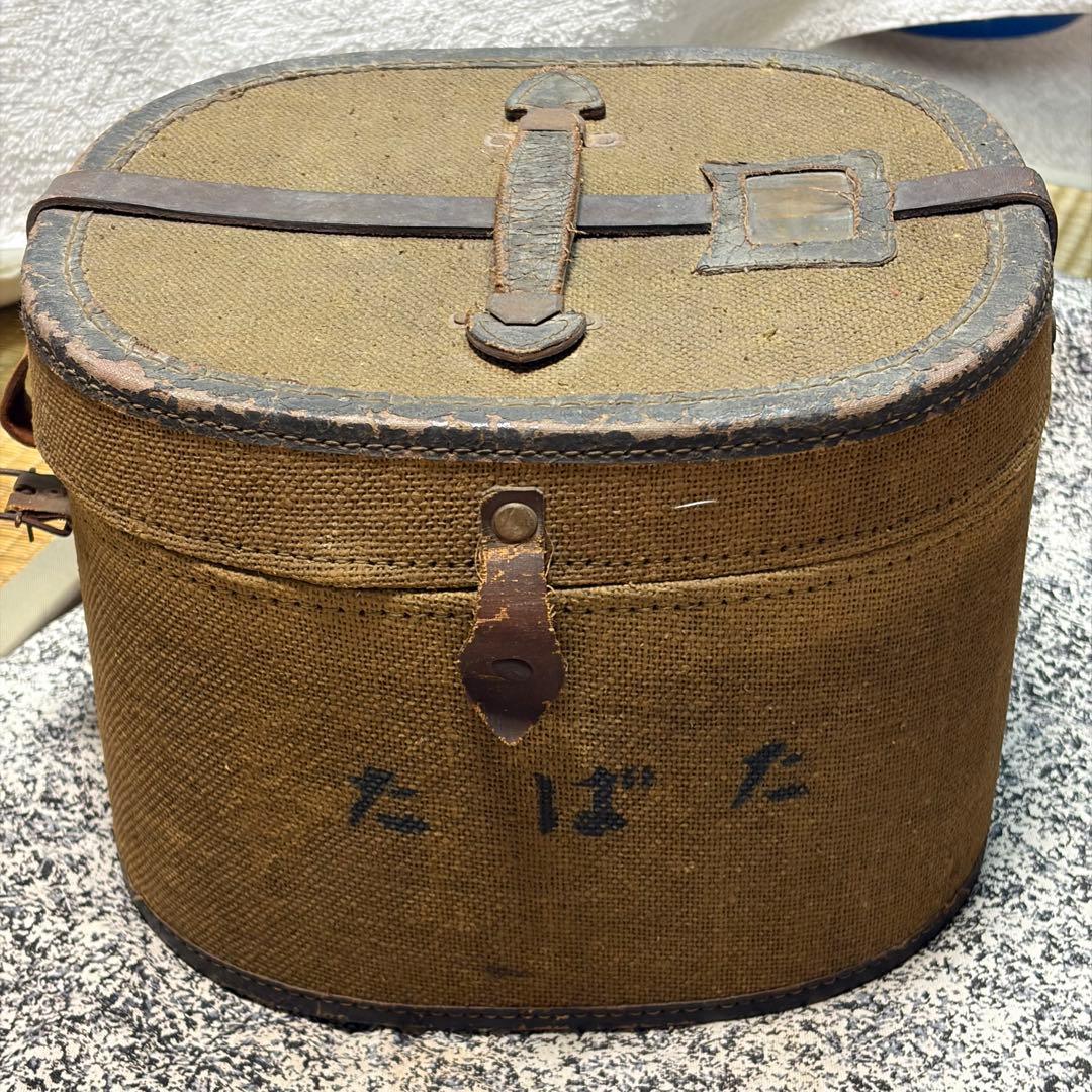 当時物　旧日本帝国海軍　制帽　帽子　軍帽　ネーム入り ミリタリー　箱付