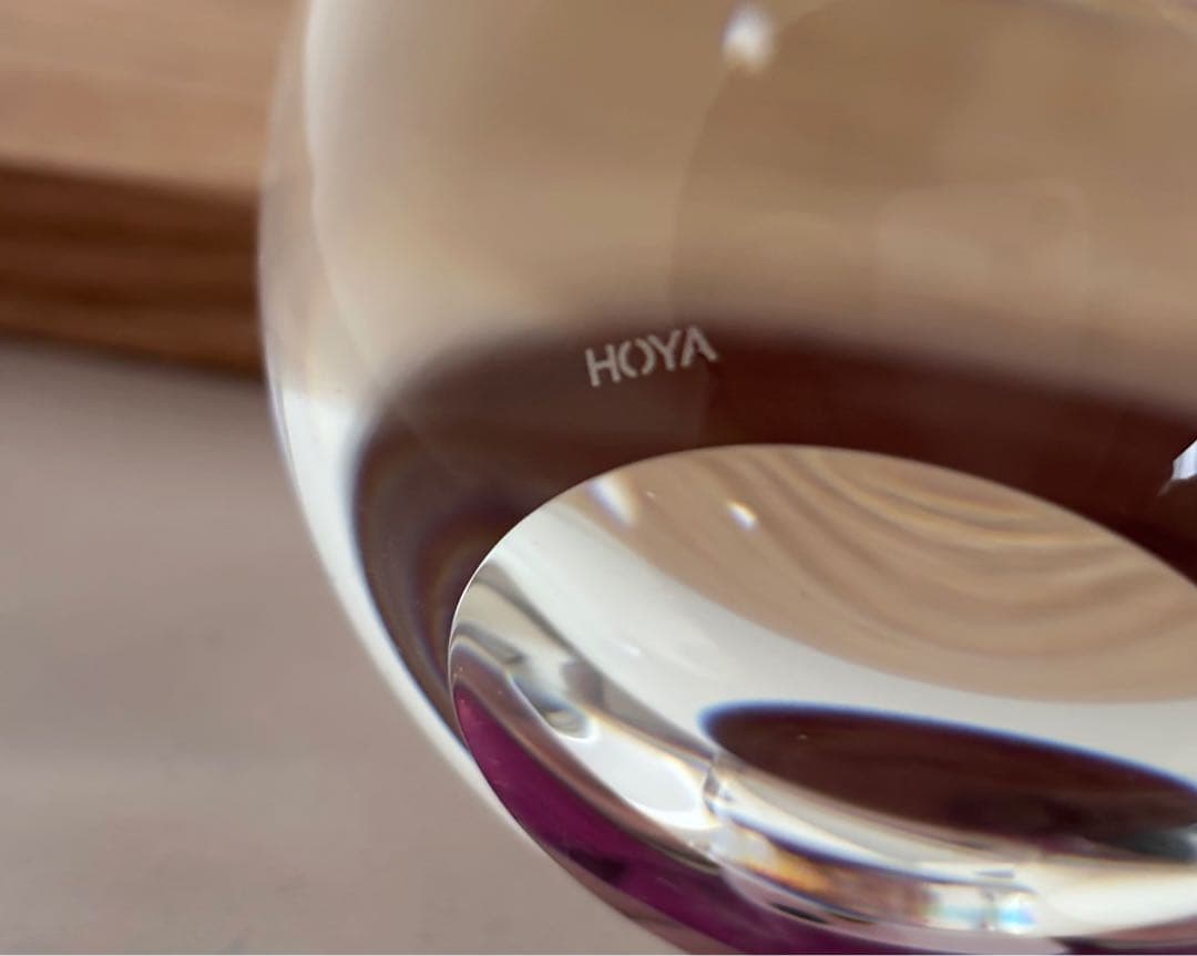 HOYA MUSEUM CRYSTAL りんご クリスタルガラス オブジェ