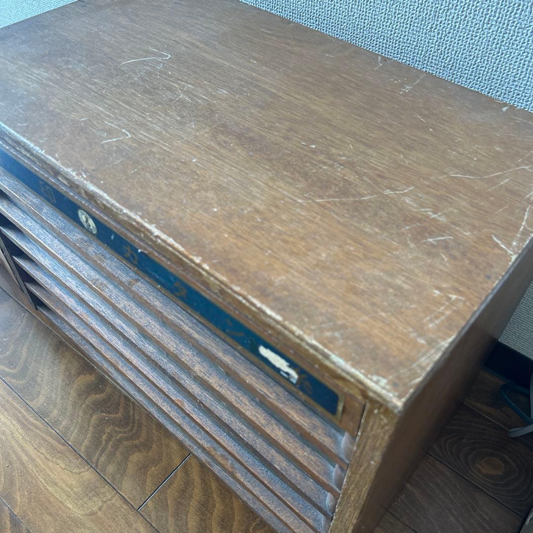 金鍵印ミシン糸　引き出し収納　アンティーク　店内什器