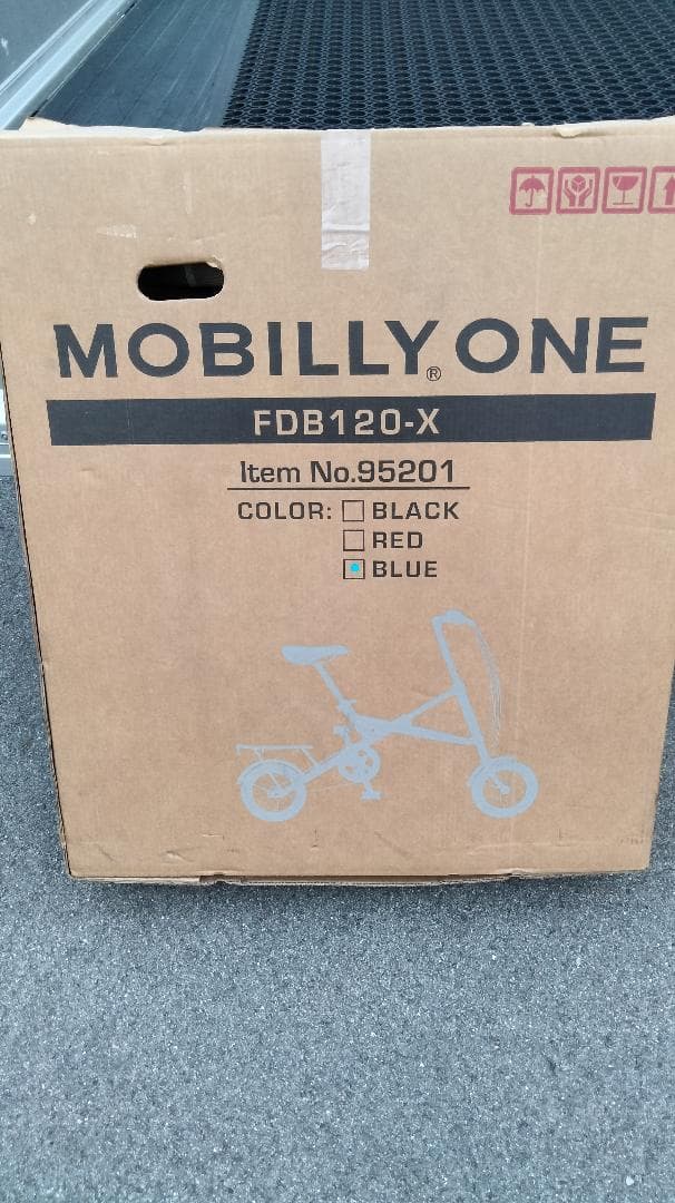 MOBILLY ONE FDB120-X 折りたたみ自転車 プルー