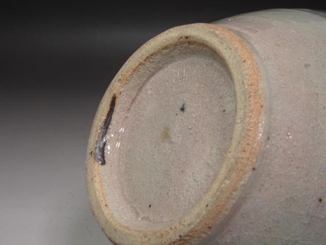 ☆　河井寛次郎　呉須草花図壺　雰囲気ある品です☆y539