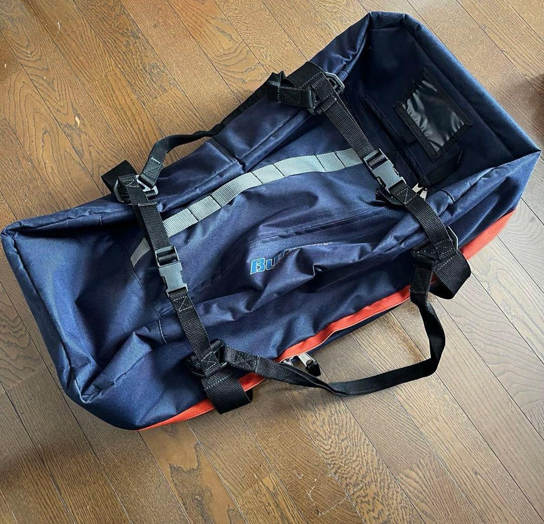 Burton＊大容量ダッフルバッグ ネイビーとオレンジ