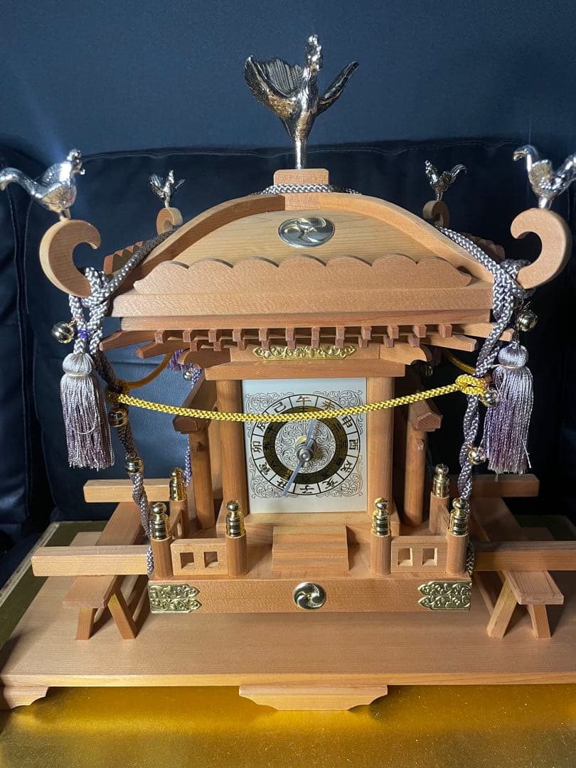 神輿型 置時計　装飾時計　御神輿　希少　動作未確認　喜好作