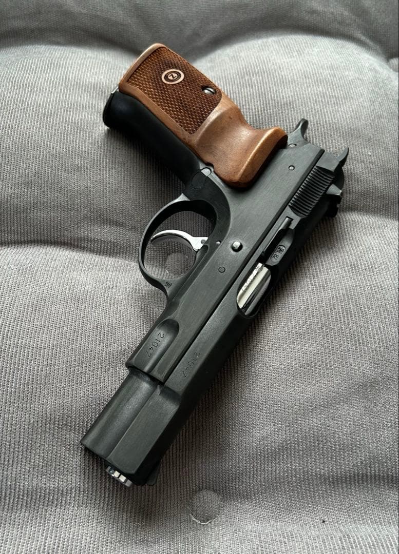 【KSC】Cz75 2nd HW system7 ＋木製グリップ【汚しver】