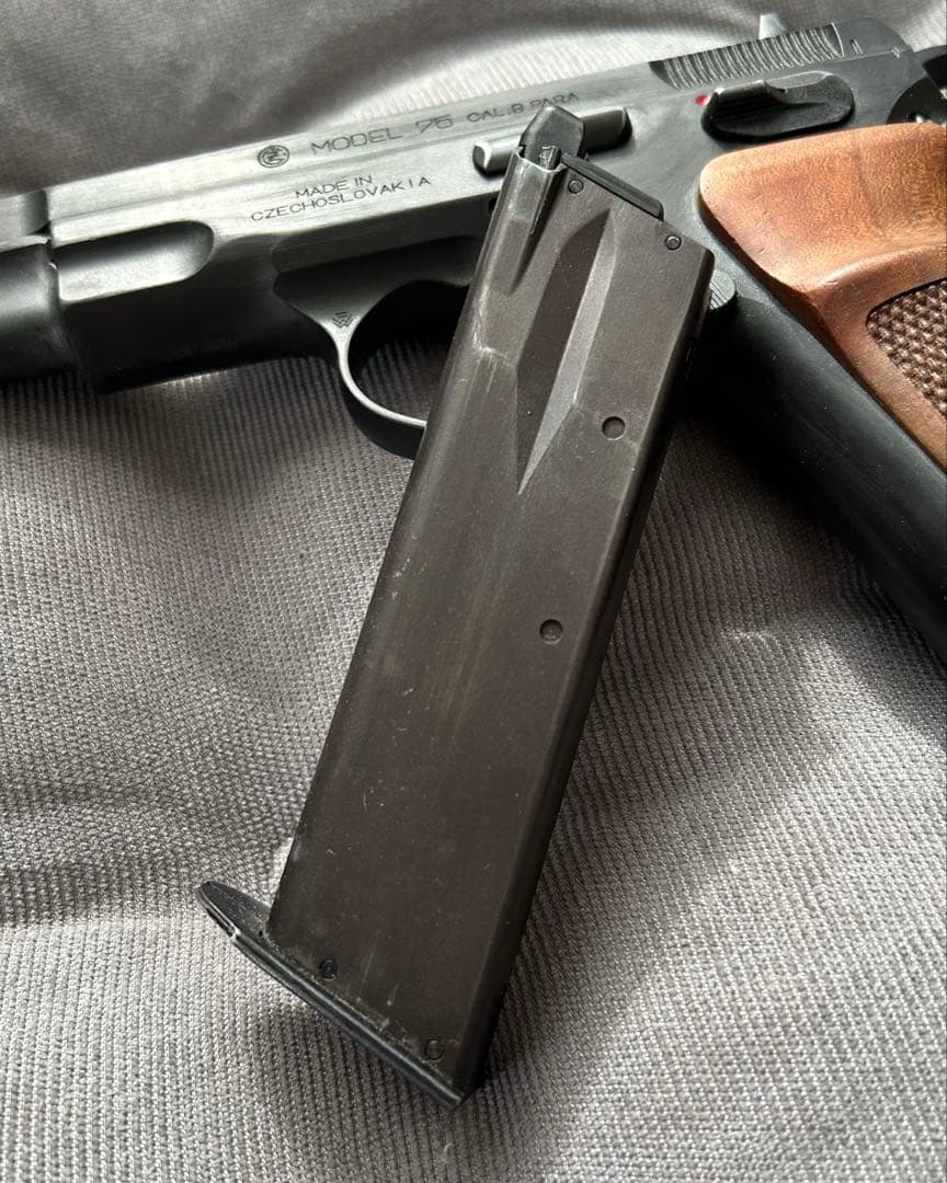 【KSC】Cz75 2nd HW system7 ＋木製グリップ【汚しver】