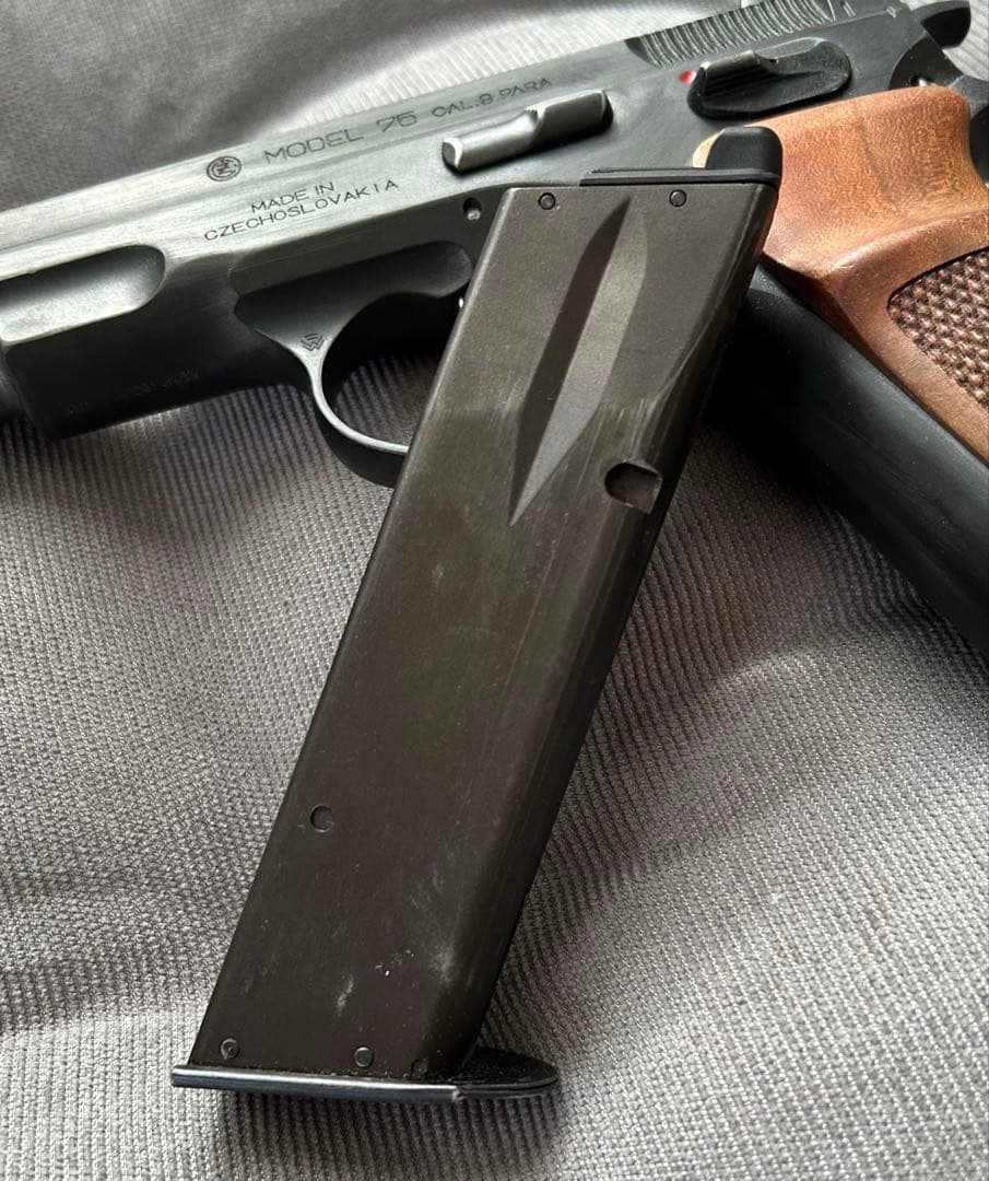 【KSC】Cz75 2nd HW system7 ＋木製グリップ【汚しver】