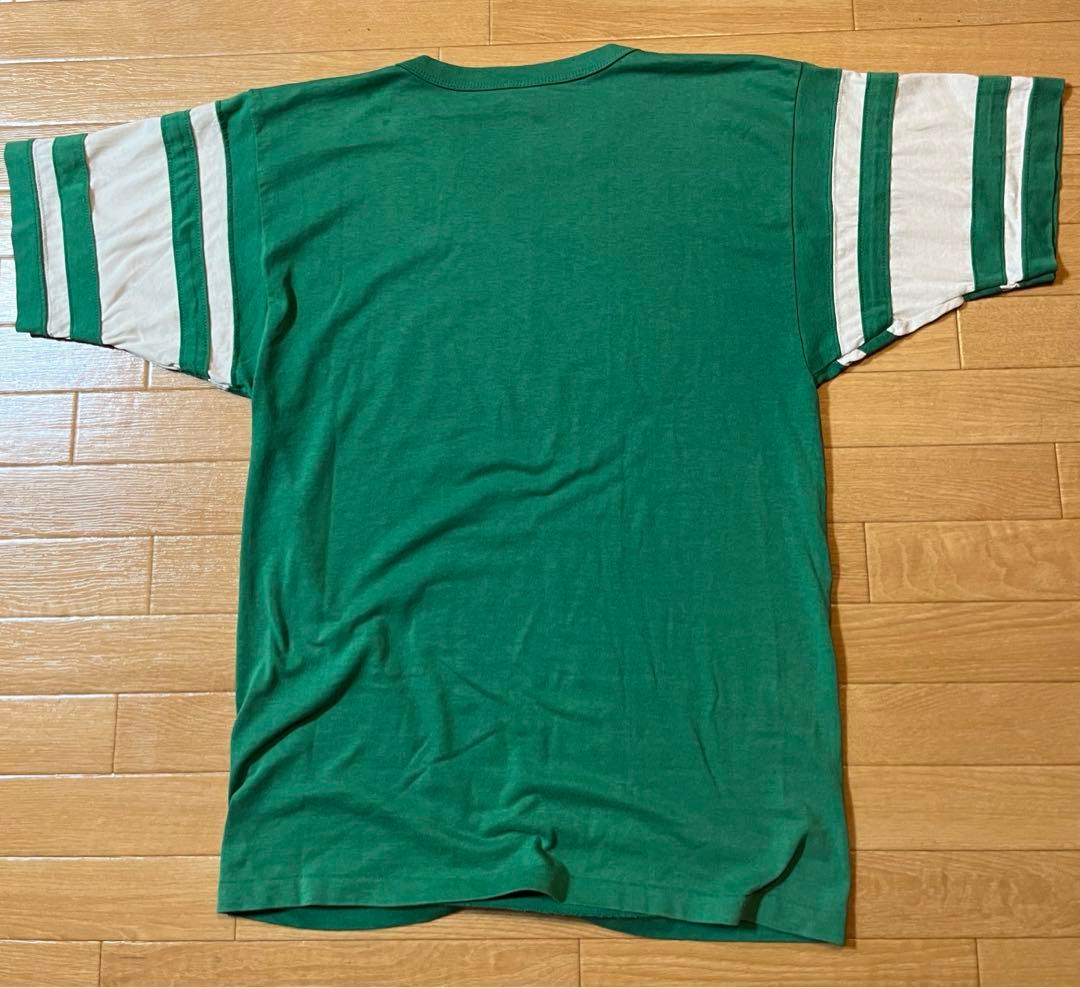 80's USA Champion トリコタグ フットボールTシャツ　L