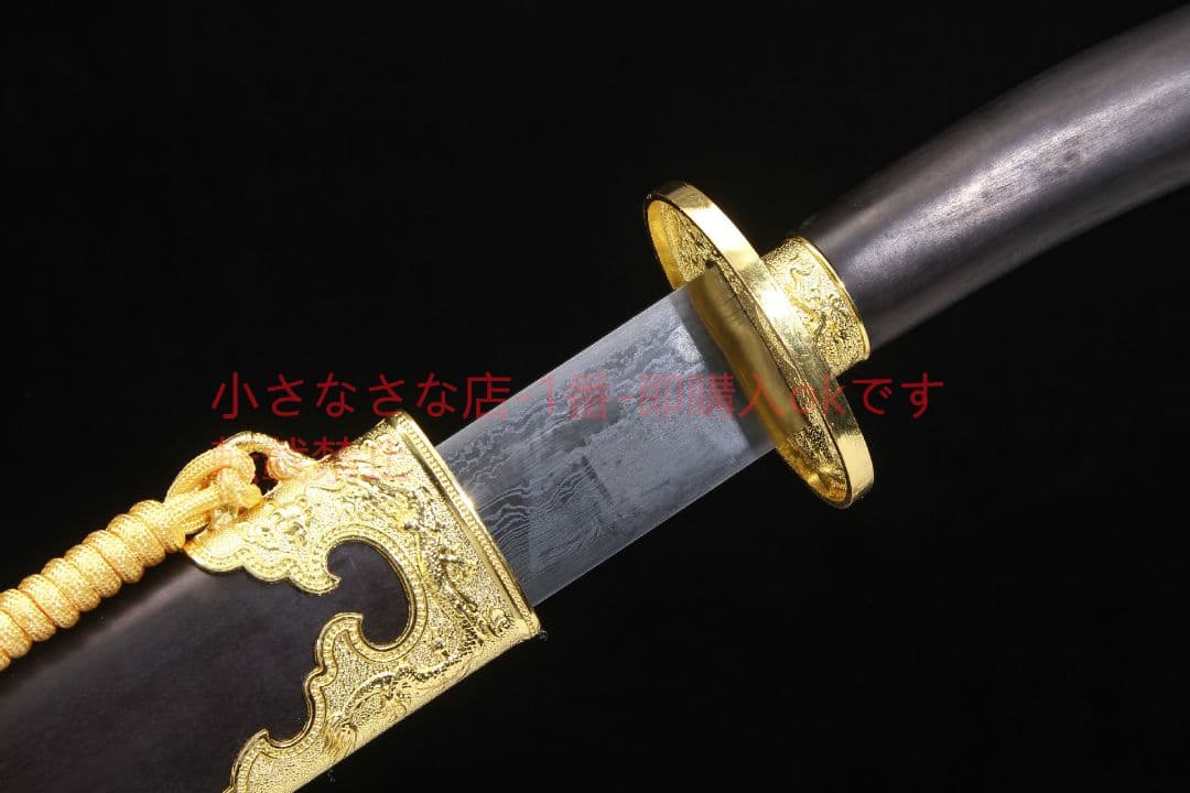 清刀黒木模様鋼  古兵器 武具 刀装具 日本刀 模造刀 居合刀