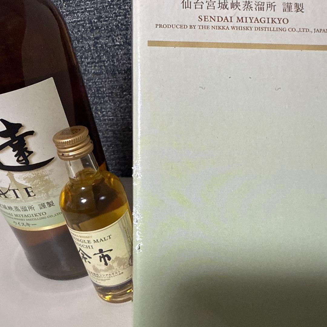 ニッカウイスキー　伊達 DATE シングルモルト余市 50mlをお付けして