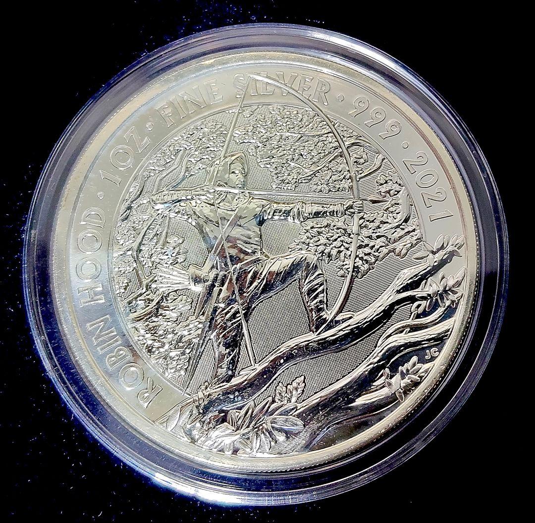 ロビンフッド 1オンス 銀貨 2021年