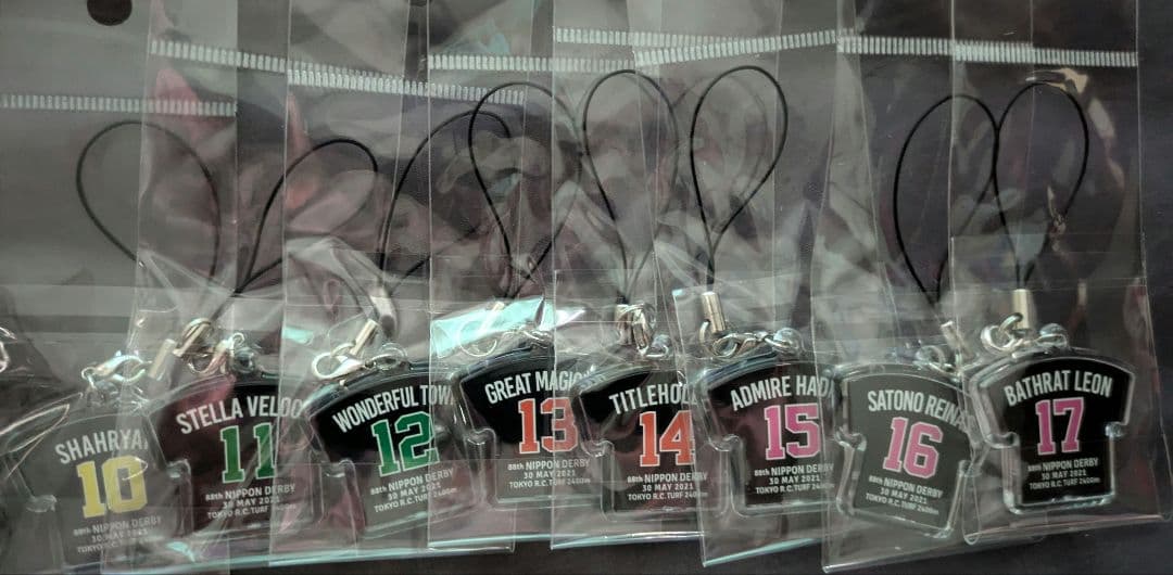 第88回日本ダービー　全出走馬のボールペン＆ストラップ