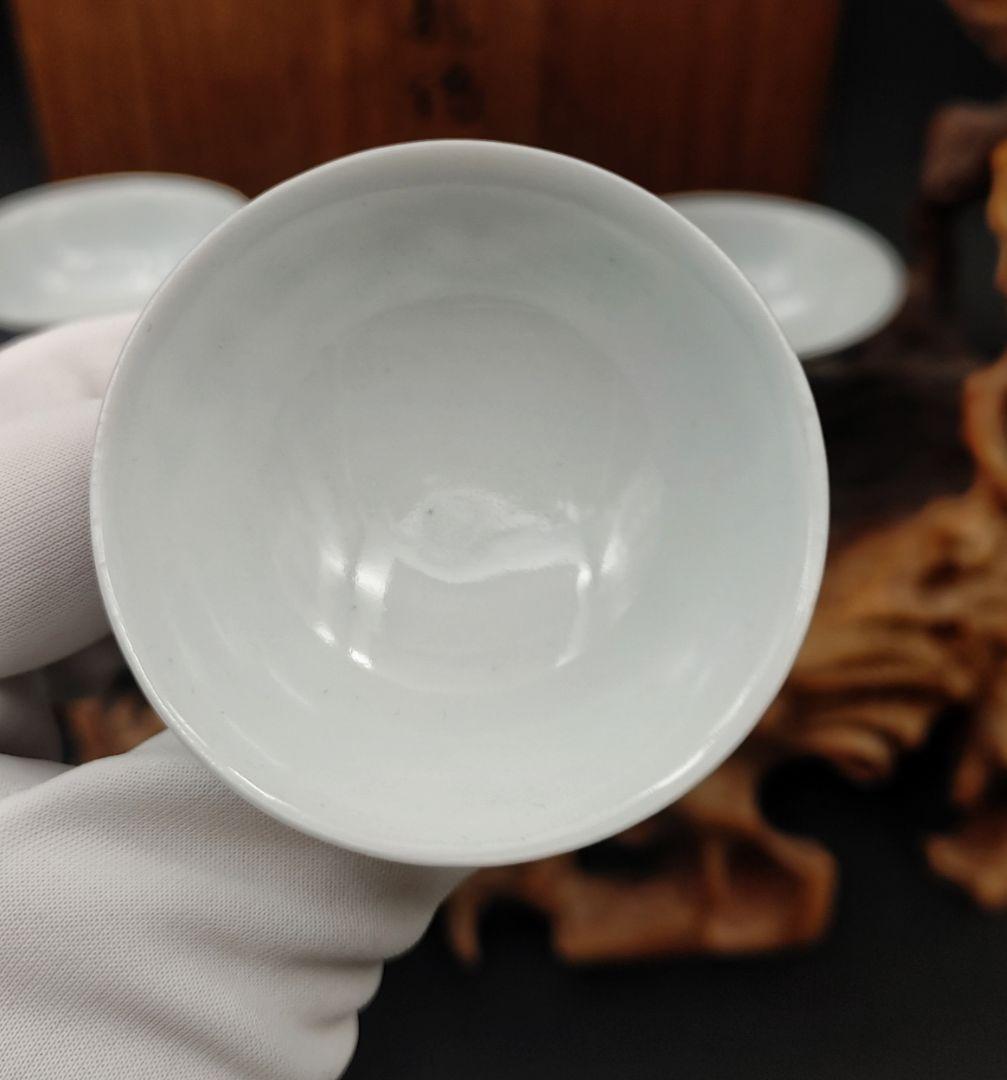 夔龍紋樣酒盃セット 篩月庵 三浦竹泉造 木箱付き