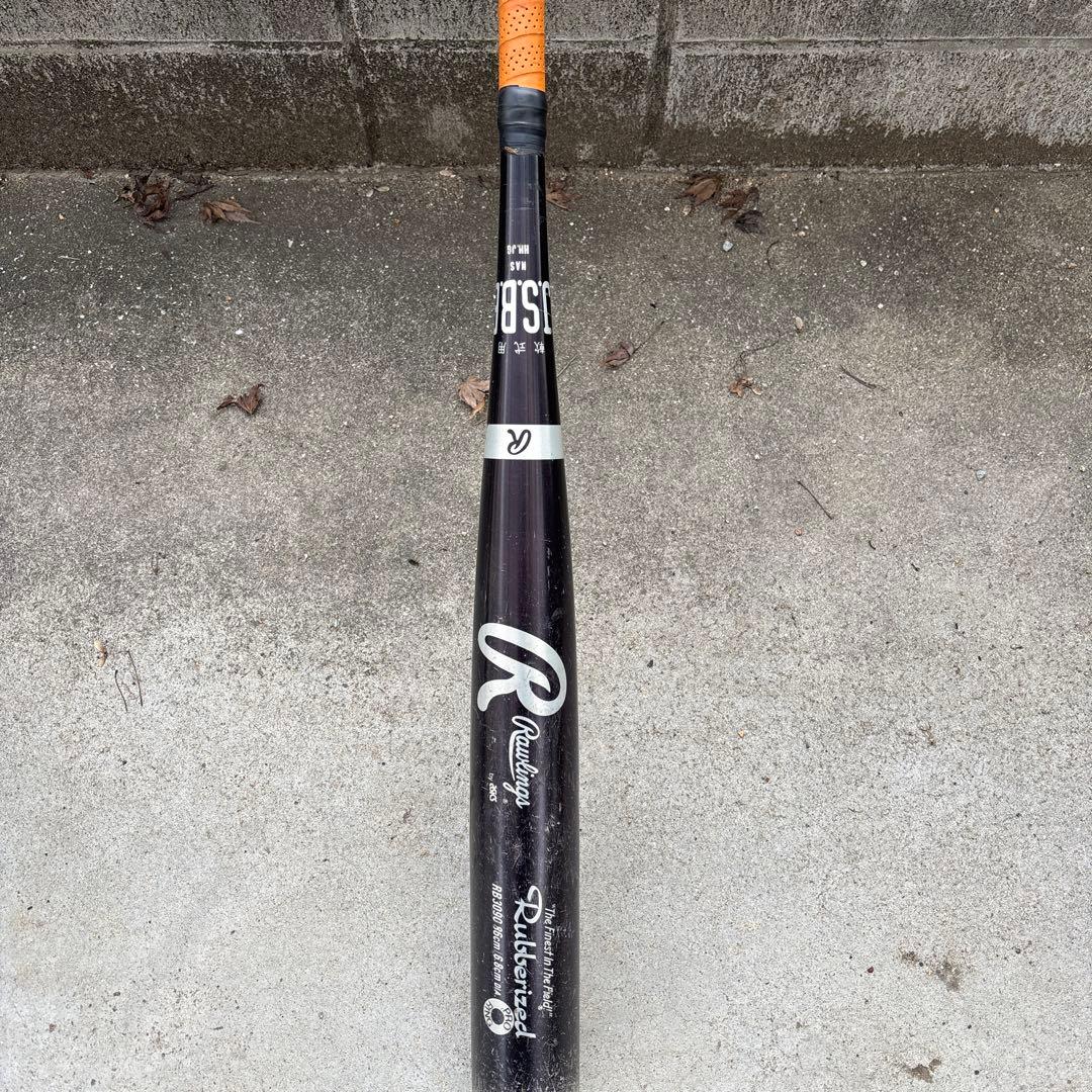 Rawlings Rubberized 軟式バット 黒