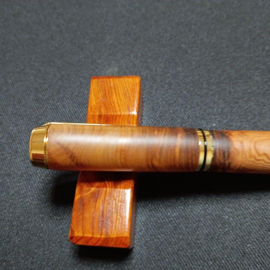 銘木屋久杉　光明、油木　万年筆