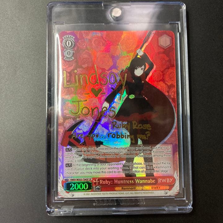 RWBY ヴァイス SP Ruby: Huntress Wannabe サイン