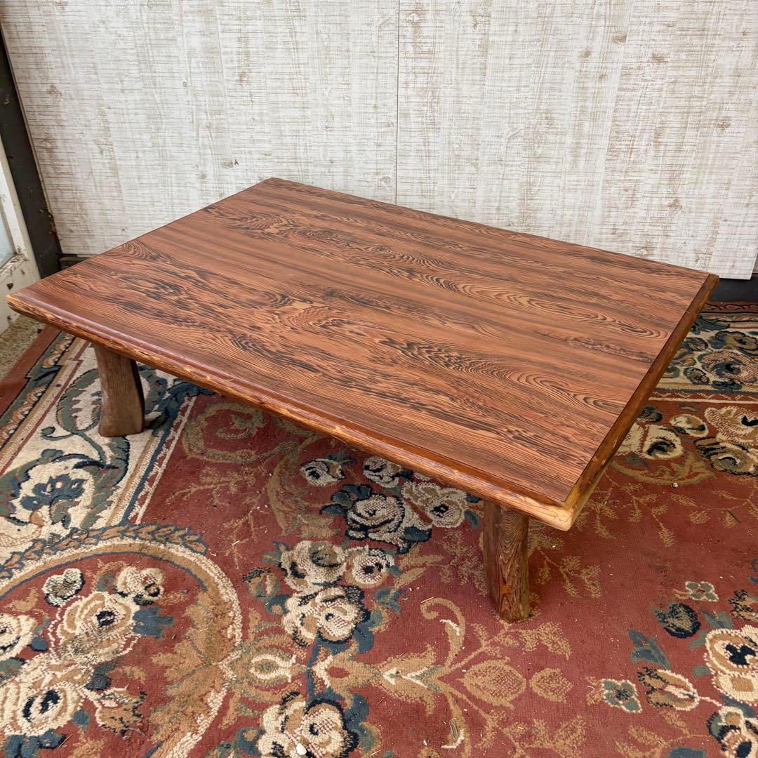 昭和レトロ 木製 折り畳み座卓 センターテーブル ローテーブル 大型テーブル