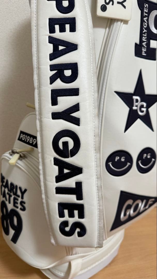 PEARLY GATES PG1989 ゴルフバッグ ホワイト