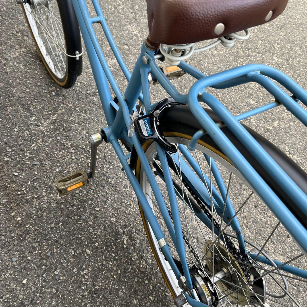 大阪　シティサイクル自転車　26インチ　6段変速　オートライト