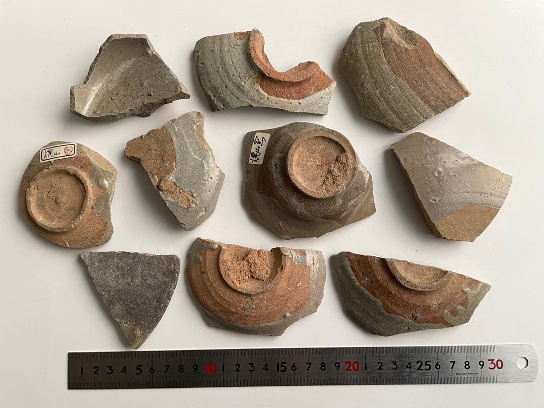 骨董　アンティーク　古唐津　絵唐津　陶片　残欠　古陶磁　桃山時代　焼山窯　松浦系