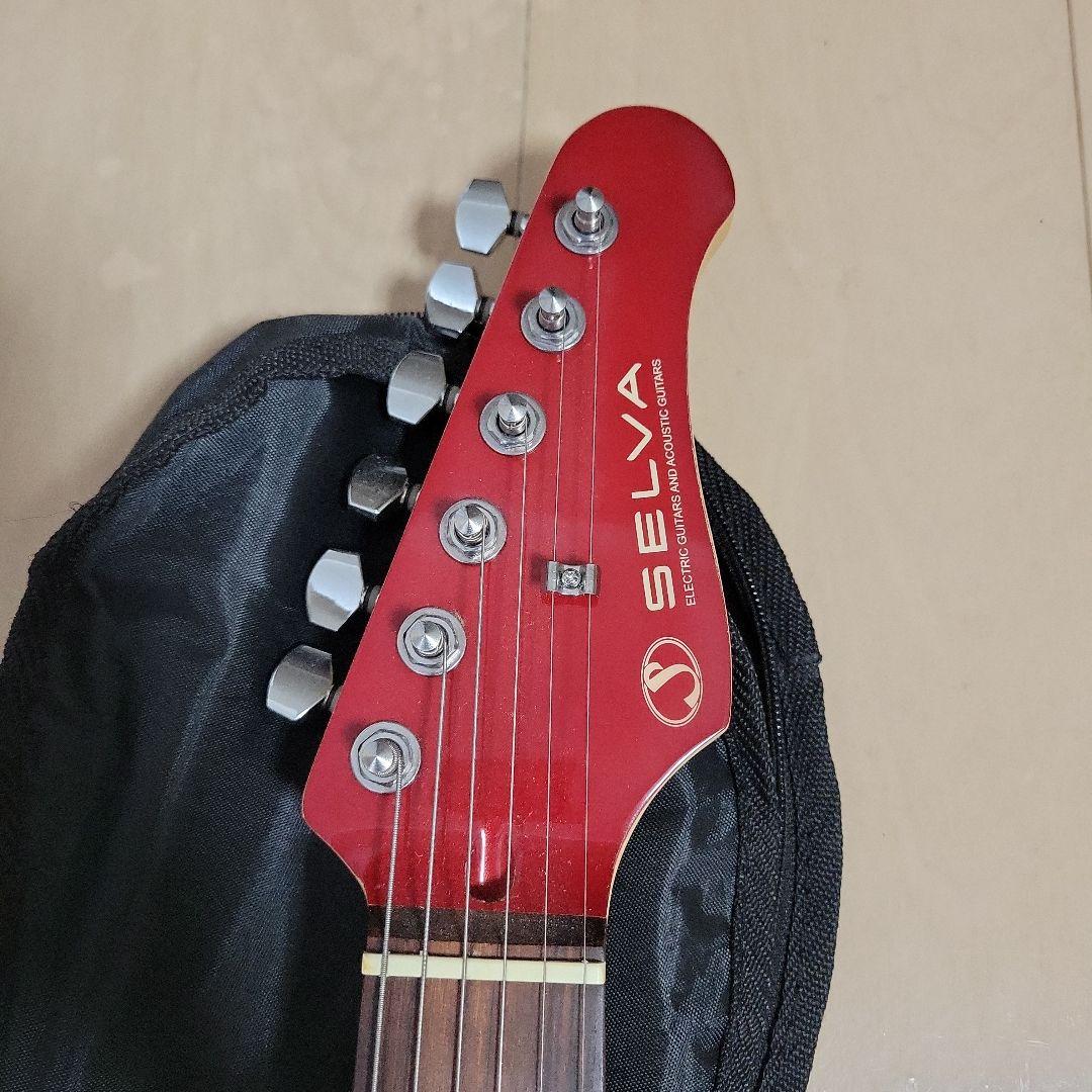SELVA エレキギター レッド アンプ付き