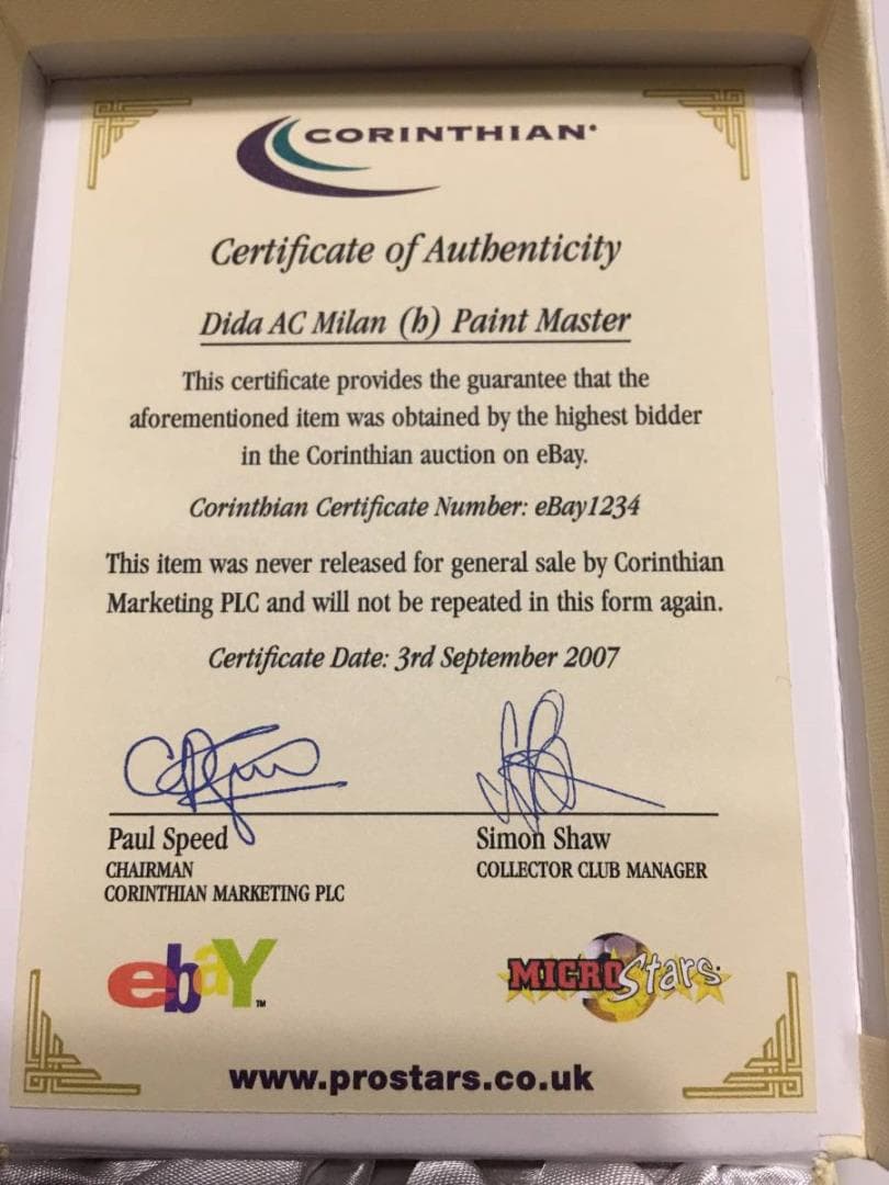 コリンシアン・ペイントマスターモデル【ジダ＊AC ミラン/ホーム】未発表モデル