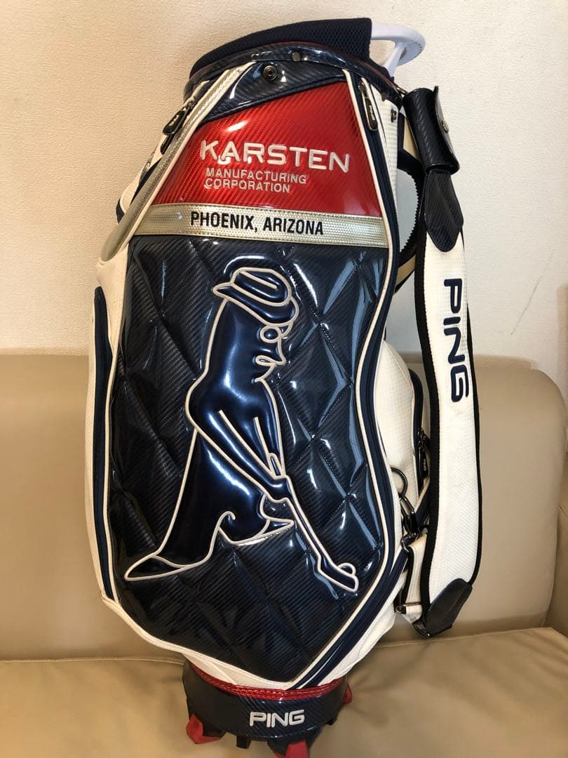 【送料込み】廃盤希少　完売品PING Karsten キャディバッグ　ピン
