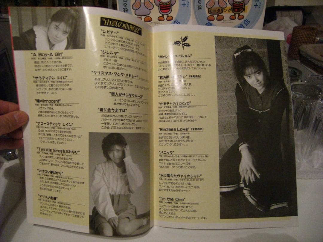 アイドル 1987年 中村由真 コンサートツアー パンフレット カタログ