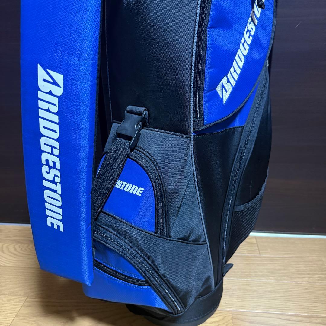 BRIDGESTONE キャディバッグ ゴルフバッグ ブルー ブラック