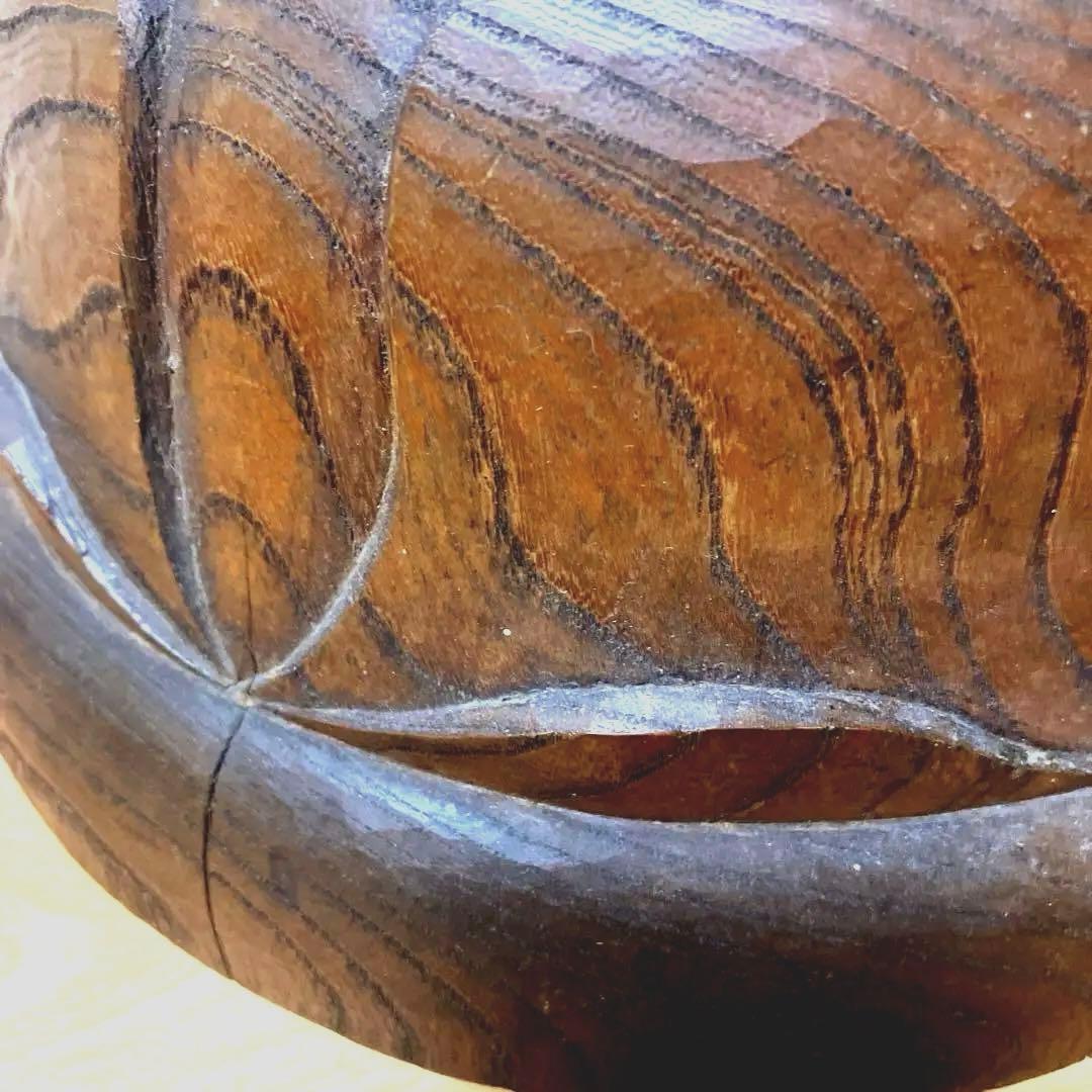 木彫り 木製 蓮の花 蓮台 彫刻