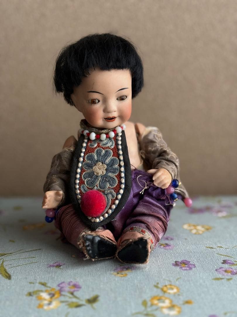 おそらく日本製のオールビスクドール　アンティーク