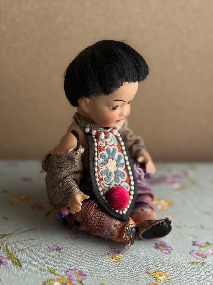 おそらく日本製のオールビスクドール　アンティーク