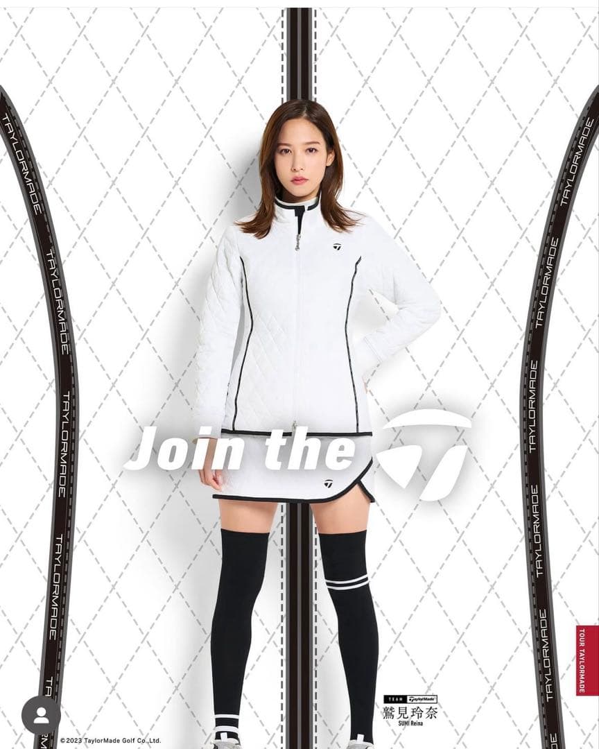 テーラーメイド 中綿キルティング ホワイト上下 M