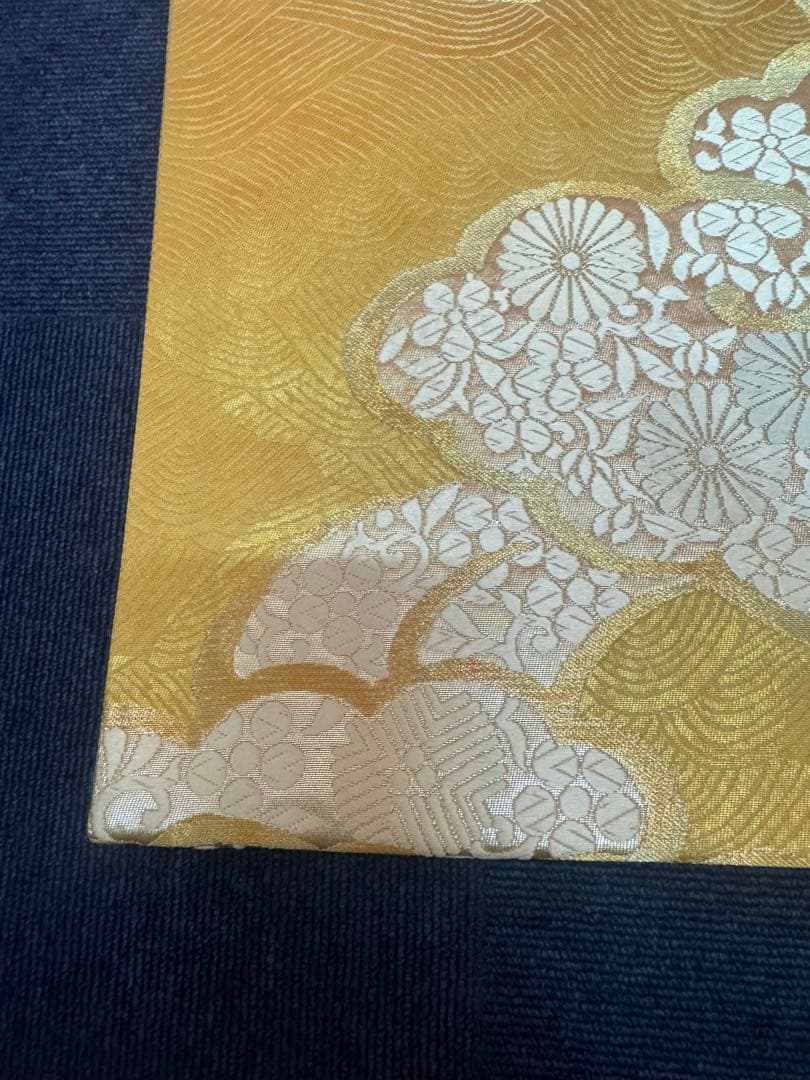 2700 袋帯 古代彫金紋 西陣織 金糸　高級上質上品　約440cm 未使用