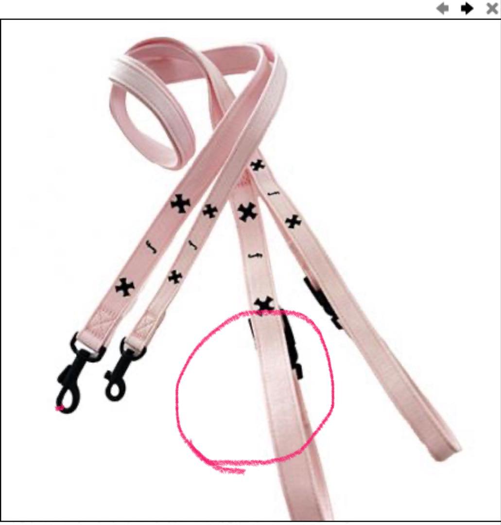 デザインエフ ＊ ピンクの犬用ハーフチョーク首輪とリードセット