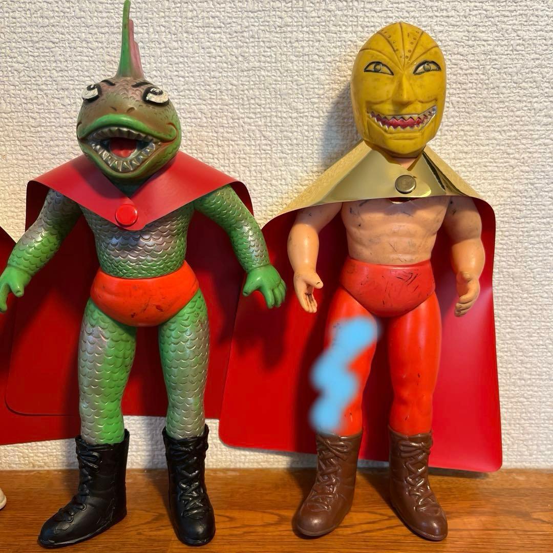 タイガーマスク　わるものレスラー　5体まとめて　中嶋製作所　手作りマント付き