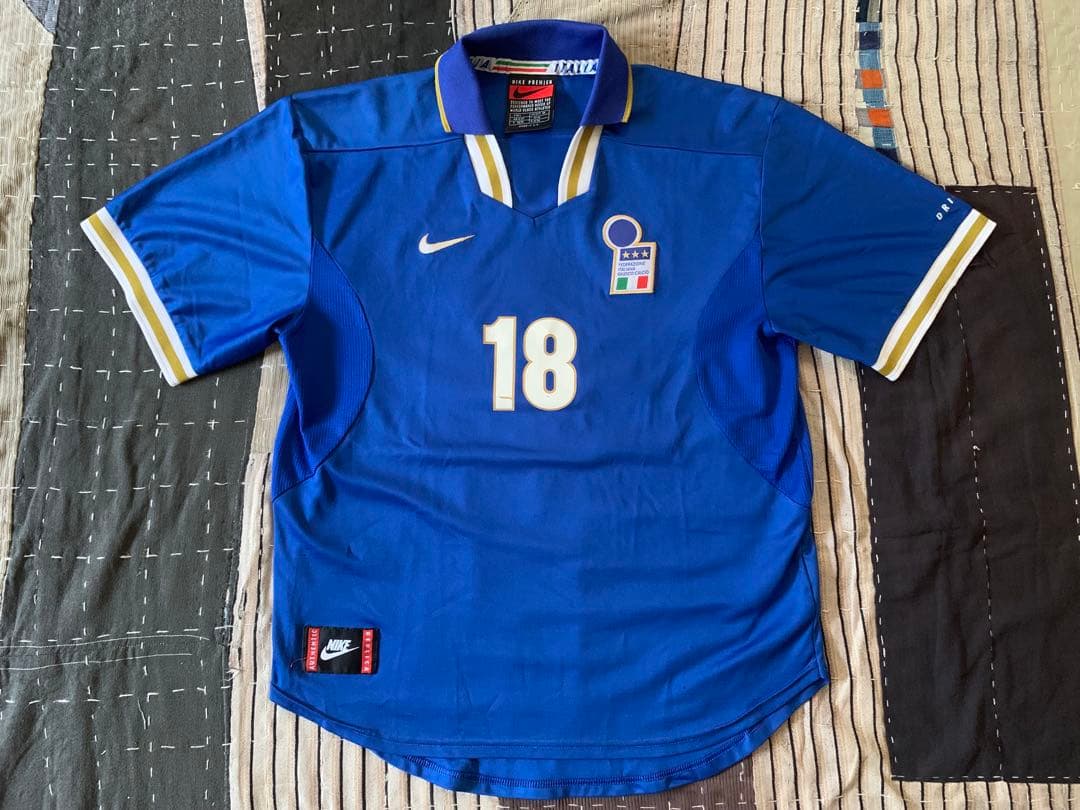 96-97 L ナイキ イタリア代表 vtg ユニフォーム バッジョ nike