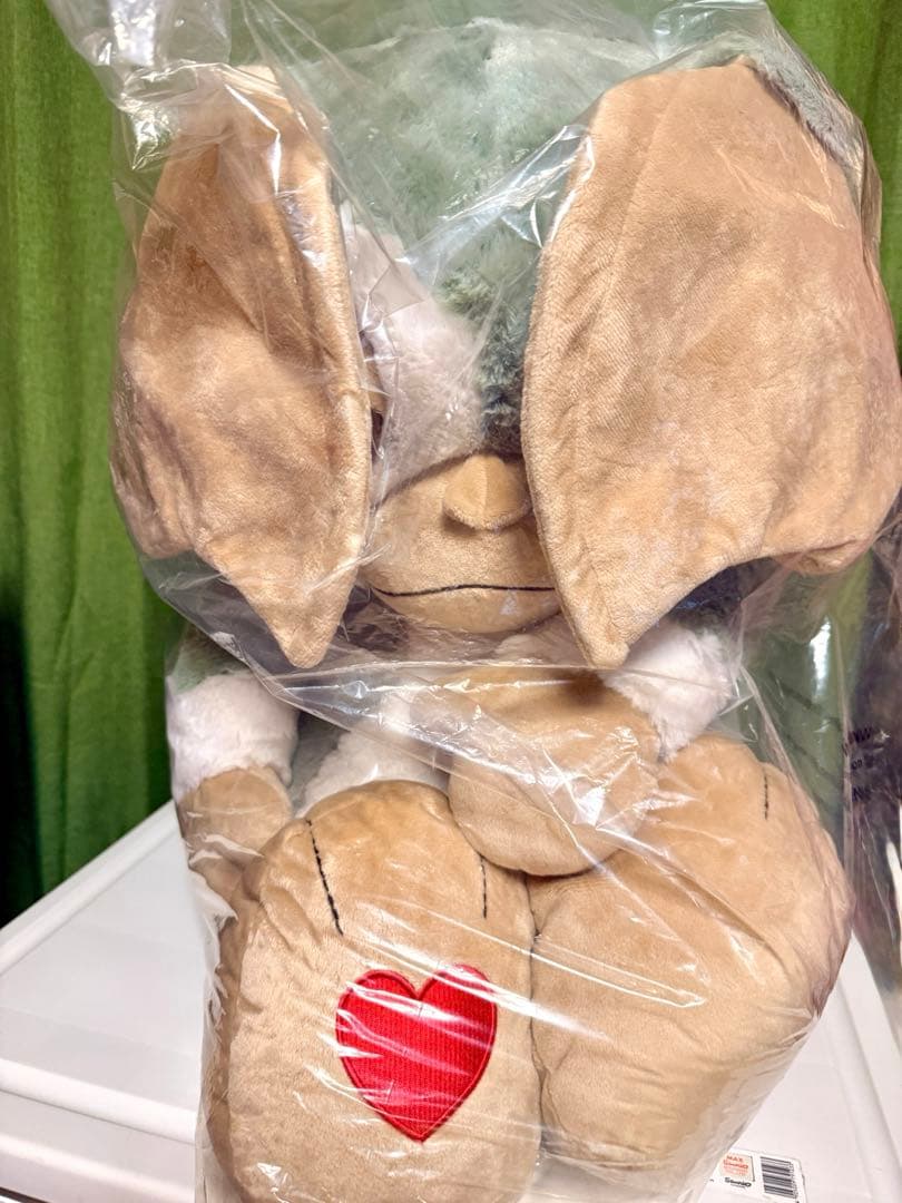新品　GREMLINS グレムリン　ギズモ ミントグレー Heart 80cm