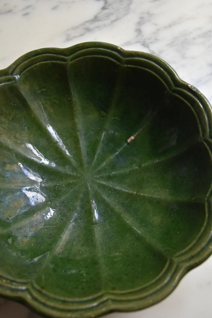 専用　眺めの良い輪花鉢　フランスアンティーク　西洋民藝　19世紀