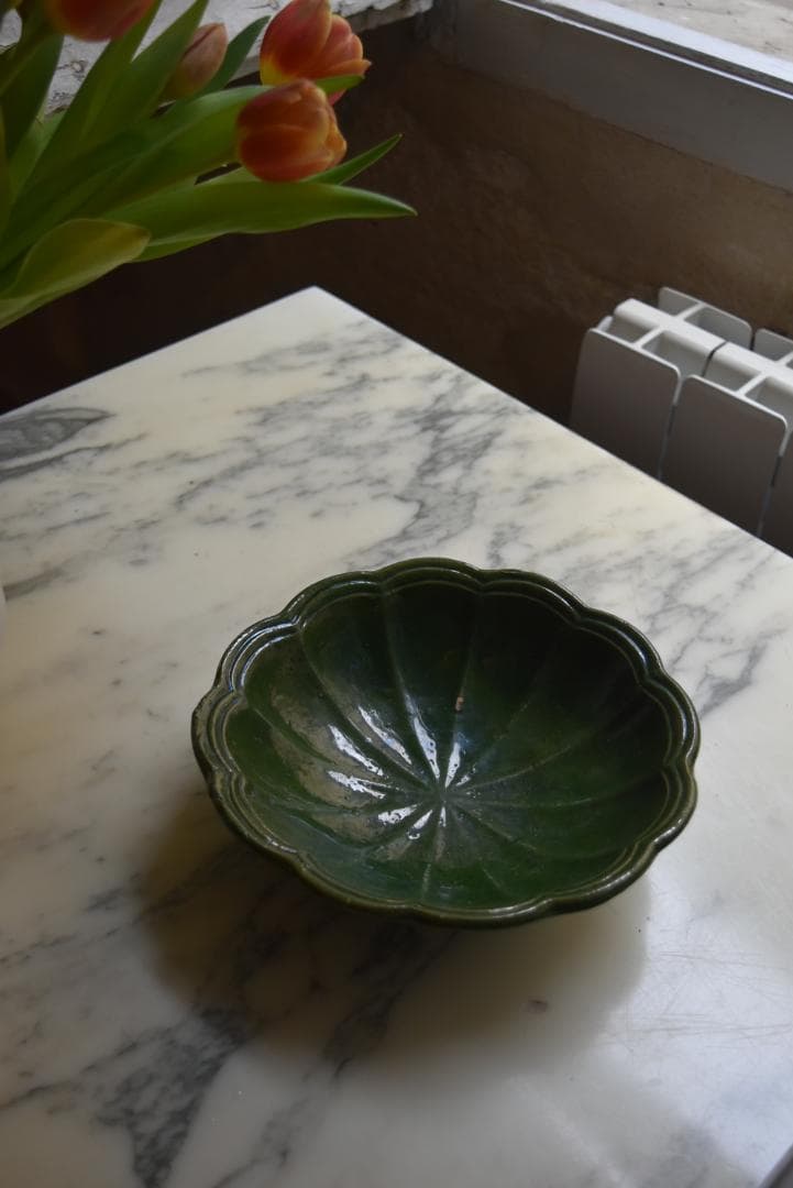 専用　眺めの良い輪花鉢　フランスアンティーク　西洋民藝　19世紀