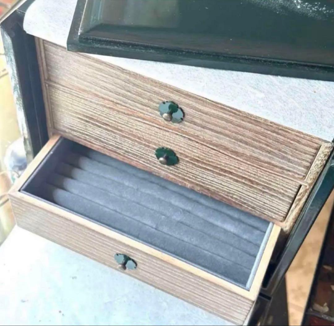 2245様感謝‼️JAPAN輪島螺鈿蒔絵「銀河-翠と紅」器局形宝石箱2点箱入