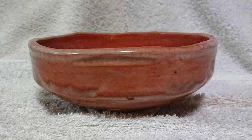 赤楽平茶碗 A435