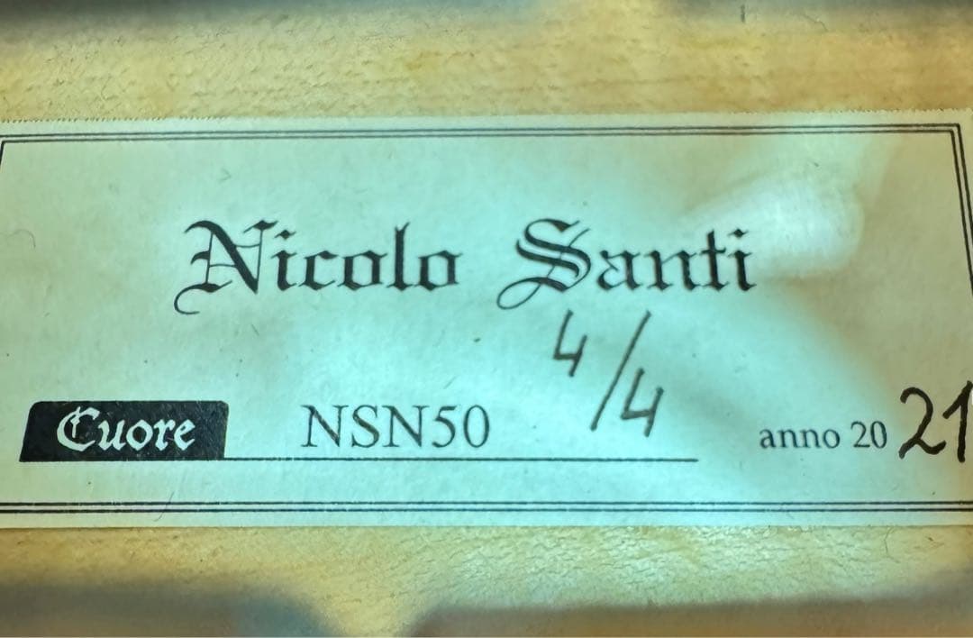 Nicolo Santi バイオリン NSN50 4/4サイズ anno2021
