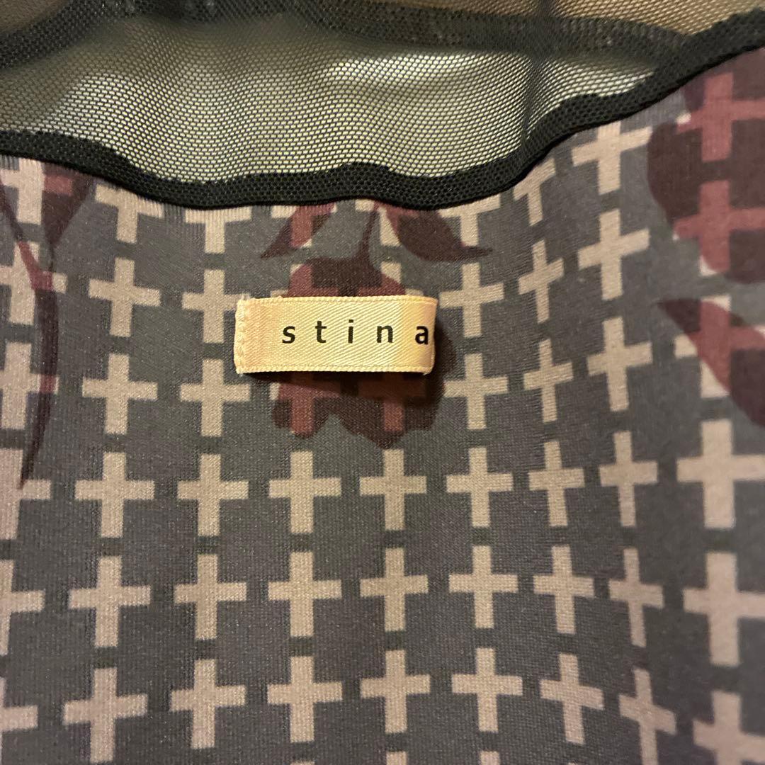 stina メッシュ長袖レオタード