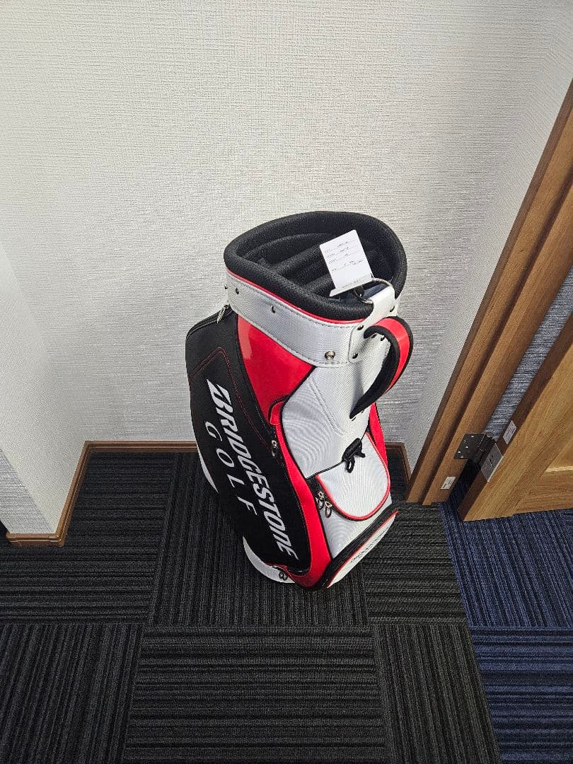 BRIDGESTONE GOLF キャディバッグ ホワイト/レッド　新品·未使用