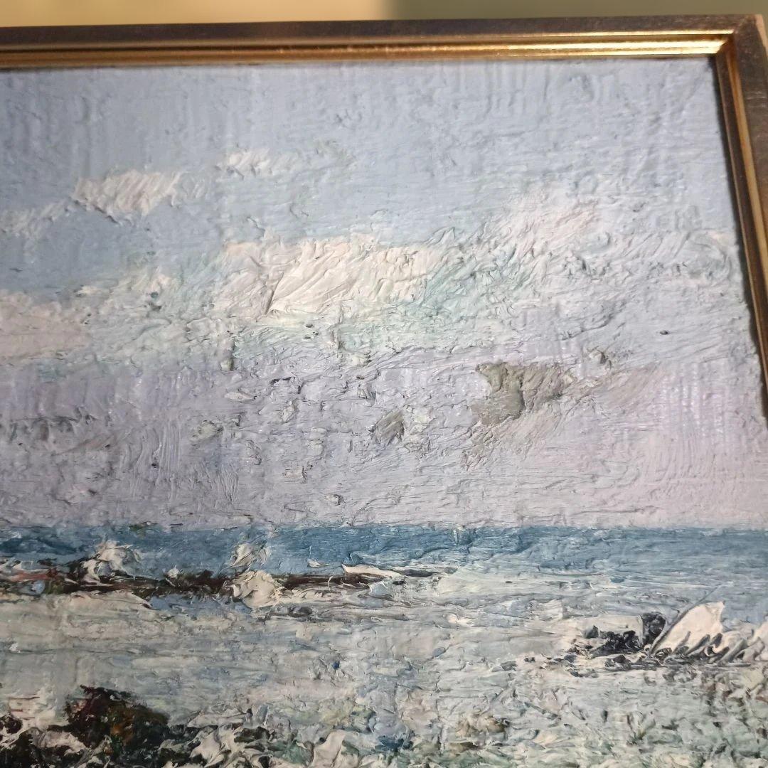 2224)久保孝雄　油絵F4号　犬吠埼灯台