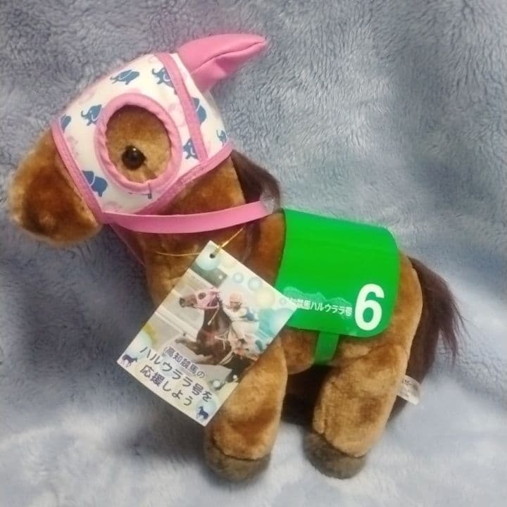 【美品】ハルウララ ぬいぐるみ タグ付き 高知競馬 6 馬