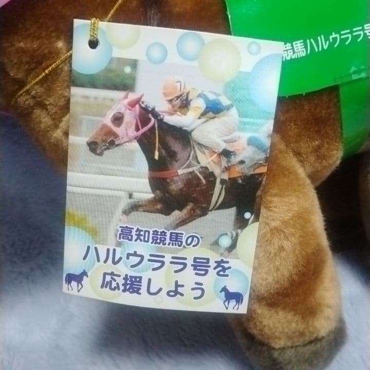 【美品】ハルウララ ぬいぐるみ タグ付き 高知競馬 6 馬